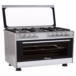 - CUISINIERES TABLE GAZ + FOUR ELECTRIQUE 90CM Sécurité pour la table de cuisson - Grilles et bruleurs en fontes - Couvercle  ...