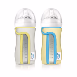 Philips AVENT Housse de protection pour biberon en verre SCF676/01, Transparent