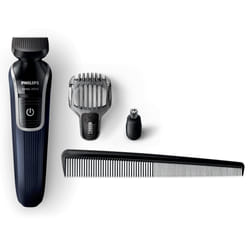 Philips MULTIGROOM Series 3000 QG3322/13 tondeuse à barbe 18 Noir, Bleu