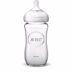 Philips AVENT SCF053/17 Biberon en verre Natural, Transparent