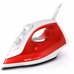 Philips EasySpeed GC1742/40 Fer vapeur, Fer à repasser à sec ou à vapeur, Semelle anti-adhérente, 1,9 m, 90 g/min, Rouge, Bla ...