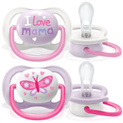 Philips Avent Soother Ultra Air Happy 0 - 6 m Girl Butterfly 2 pcs