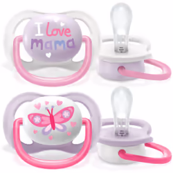 Philips Avent Soother Ultra Air Happy 0 - 6 m Girl Butterfly 2 pcs