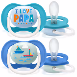 Philips SCF080/03 tétine pour bébé Sucette ultra souple Orthodontique Silicone Bleu - Vue supplémentaire 2