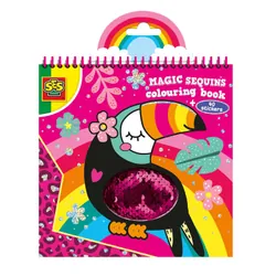 SES Creative Livre de Coloriage Paillettes Magiques
