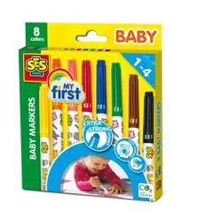 SES Creative My First - Marqueurs Bébé 8 couleurs