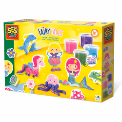 SES Creative Pâte à modeler - Contes de fées, Pâte à modeler, Multicolore, Enfant, 4 couleurs, 2 an(s), Garçon/Fille