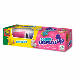 SES Creative Pâte à modeler avec surprise - Licorne, Pâte à modeler, Rose, Violet, Enfant, 2 couleurs, 2 an(s), Garçon/Fille