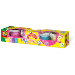 SES Creative Pâte à modeler pailletée 4x90gr