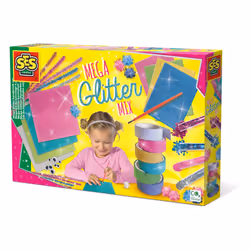 SES Creative Méga kit de bricolage à paillettes, Kit de loisirs créatifs pour enfants, 5 an(s), Multicolore, 1 pièce(s)