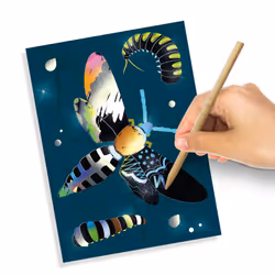 SES Creative Dessins holographiques à gratter - Insectes