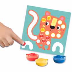 SES Creative My First - 3 en 1 Peinture au doigt, coloriage et formes autocollantes