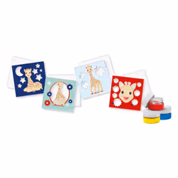 SES Creative My First Sophie la girafe - Cartes à peindre au doigt