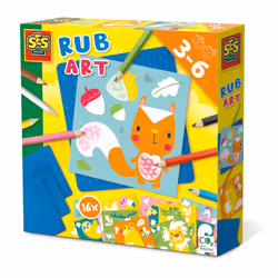 SES Creative Frottage art, 16 pages, Crayons inclus, Kit d'images à colorier
