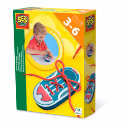 SES Creative J’apprends à faire mes lacets, 3 an(s), Multicolore