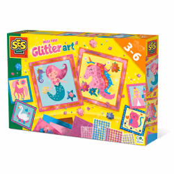 SES Creative Kit de paillettes sans dégâts, Kit de loisirs créatifs pour enfants, 3 an(s), Multicolore