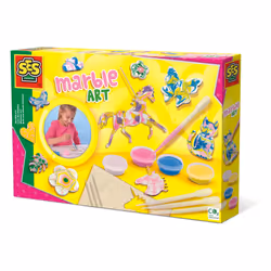 SES Creative L’art du marbre, Kit de loisirs créatifs pour enfants, Fille, 5 an(s), Multicolore