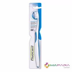 Fluocaril Brosse à Dents Medium Précision Interdentaire - Couleur : Bleu est une brosse à dents qui permet un nettoyage de la ...