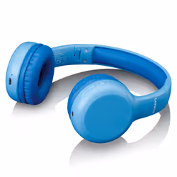 Lenco HPB-110 Kids Kopfhörer BT blau 85DB Limite akku stickers Casque Avec fil &sans fil Arceau Micro-USB Bluetooth Bleu