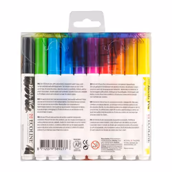 Talens Ecoline marqueur 10 pièce(s) Bleu, Vert, Orange, Rose, Rouge, Jaune - Vue supplémentaire 3