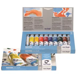 Van Gogh 20820110 peinture à l'eau Bleu, Gris, Blanc, Jaune 10 ml Tube 10 pièce(s)