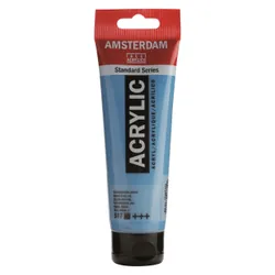 AMSTERDAM Peinture acrylique 120ml 17095172 bleu