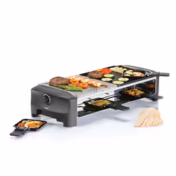 Princess 162820 Raclette 8 et 1/2 Gril et 1/2 Pierre à cuire