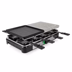 Tristar RA-2747, 1400 W, 230 V, 50 - 60 Hz, 8 pièce(s), Tristar RA-2747 Raclette Stone Grill, reversible grill plate, stone g ...