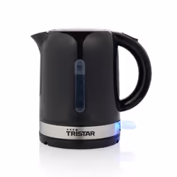 Tristar WK-1342, 1 L, 1100 W, Noir, Plastique, Indicateur de niveau d'eau, Arrêt de sécurité en cas de surchauffe