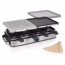 Princess Appareil à raclette 162635 pour 8 personnes avec pierre et grill Deluxe