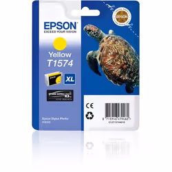 Epson Turtle Cartouche "Tortue" - Encre UC K3 VM J, Original, Encre à pigments, Jaune, Epson, - Epson Stylus Photo R3000, 1 p ...