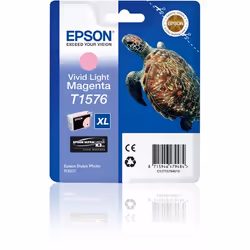 Epson Turtle Cartouche "Tortue" - Encre UlC K3 VM Mc, Original, Encre à pigments, Magenta vif clair, Epson, - Epson Stylus Ph ...