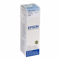 Epson T6735 Light Cyan ink bottle 70ml, Original, Encre à pigments, Cyan clair, Epson L800, 1 pièce(s), Impression à jet d'en ...