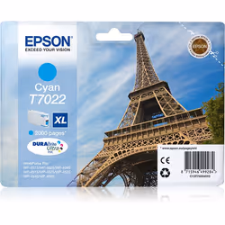 Epson Eiffel Tower Encre Cyan XL "Tour Eiffel" (2 000 p), Original, Cyan, Epson, WorkForce Pro WP-4015 DN, WorkForce Pro WP-4 ...