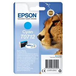 Epson Cartouche "Guépard" - Encre DURABrite Ultra C (C13T07124012)