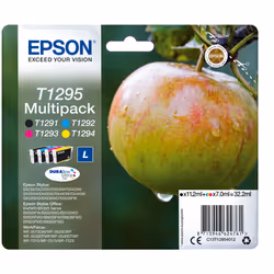 Epson Apple Multipack "Pomme" (T1295) - Encre DURABrite Ultra N, C, M, J, 11,2 ml, 7 ml, 1 pièce(s), Multi pack