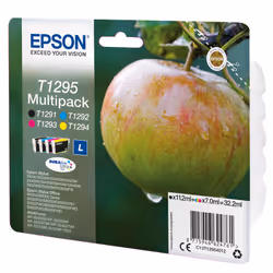 Epson Apple Multipack "Pomme" (T1295) - Encre DURABrite Ultra N, C, M, J (C13T12954012)