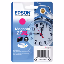 Epson Alarm clock Cartouche "Réveil" 27XL - Encre DURABrite Ultra M, Rendement élevé (XL), Encre à pigments, 10,4 ml, 1100 pa ...