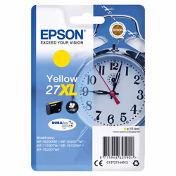 Epson Alarm clock Cartouche "Réveil" 27XL - Encre DURABrite Ultra J, Rendement élevé (XL), Encre à pigments, 10,4 ml, 1100 pa ...