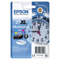 Epson Alarm clock Multipack "Réveil" 27XL - Encre DURABrite Ultra C,M,J (C13T27154012)