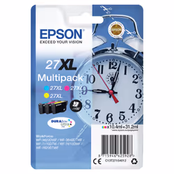 Epson Alarm clock Multipack "Réveil" 27XL - Encre DURABrite Ultra C,M,J (C13T27154012)