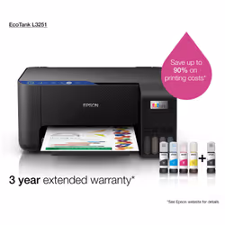 Imprimante Epson EcoTank L3251 Multifonction 3en1 à Réservoir Intégré Couleur A4 Wifi - Vue supplémentaire 14