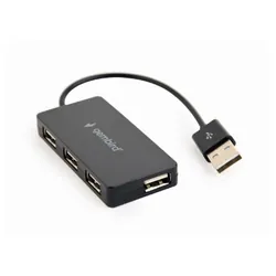 Gembird UHB-U2P4-04 hub & concentrateur USB 2.0 480 Mbit/s Noir
