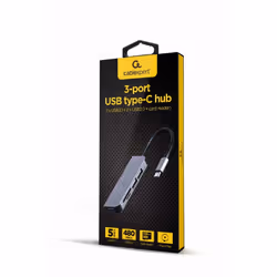 Gembird UHB-CM-CRU3P1U2P2-01 station d'accueil Avec fil USB 3.2 Gen 1 (3.1 Gen 1) Type-A Argent - Vue supplémentaire 2