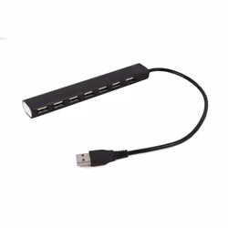 Gembird UHB-U2P7-04 hub & concentrateur USB 2.0 Noir - Vue supplémentaire 2