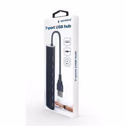Gembird UHB-U2P7-04 hub & concentrateur USB 2.0 Noir - Vue supplémentaire 3