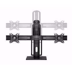 Gembird MS-D2-01 support d'écran plat pour bureau 68,6 cm (27") Noir - Vue supplémentaire 2