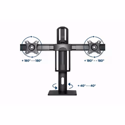 Gembird MS-D2-01 support d'écran plat pour bureau 68,6 cm (27") Noir - Vue supplémentaire 9