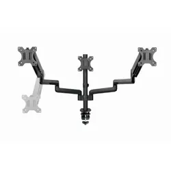 Gembird MA-DA3-01 support d'écran plat pour bureau 68,6 cm (27") Noir