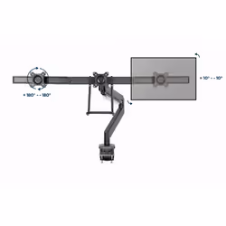 Gembird MA-DA3-03 support d'écran plat pour bureau 68,6 cm (27") Noir - Vue supplémentaire 13